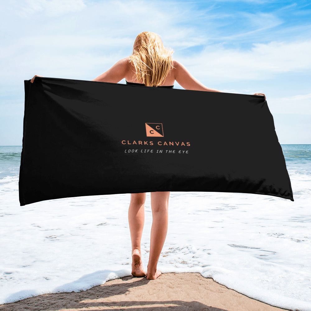 ClarksCanvas Logo & Tagline - Beach Towel